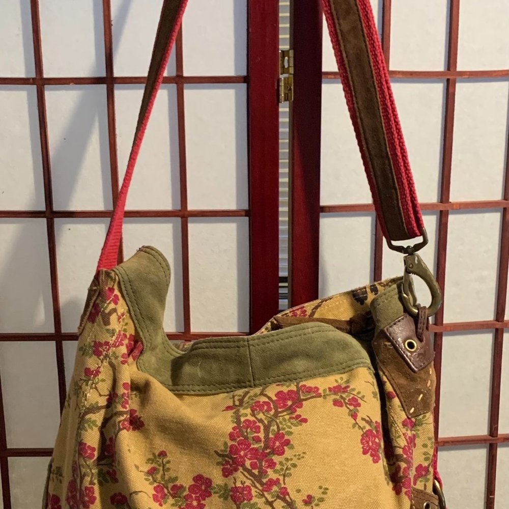 Lucky Brand Bag Canvas and Leather Crossbody